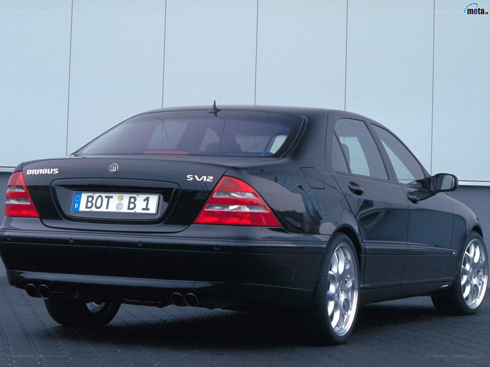 Black Brabus S V12 sedan