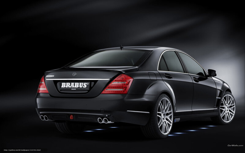 Black Brabus Sedan — Dramatic