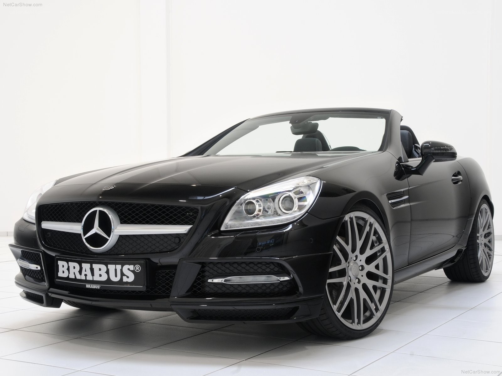 Black Brabus SLK convertible
