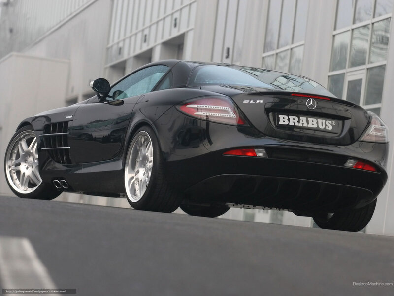 Black Brabus Slr Sports Car — Dramatic