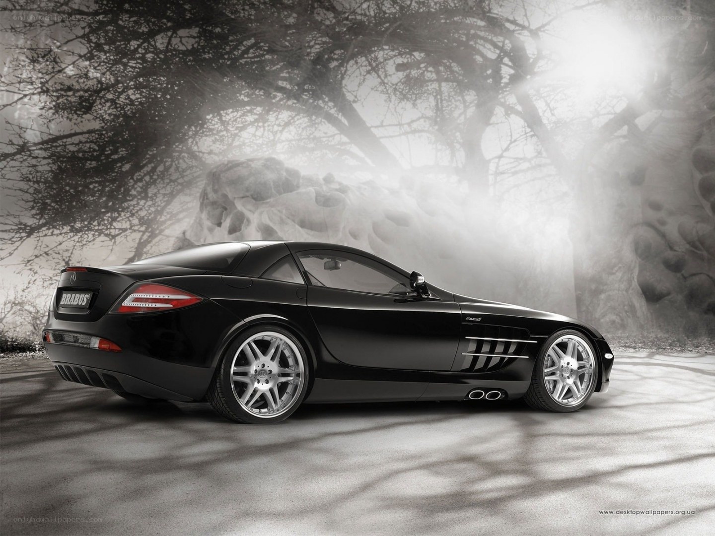 Black Brabus sports car