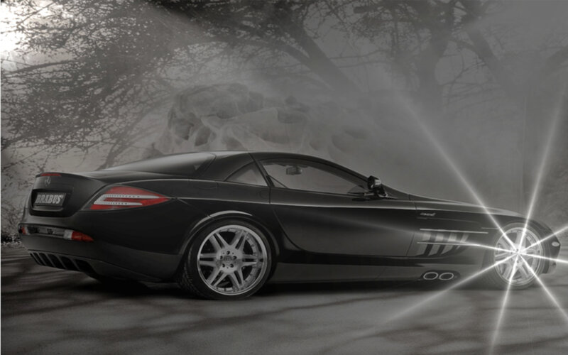 Black Brabus sports car