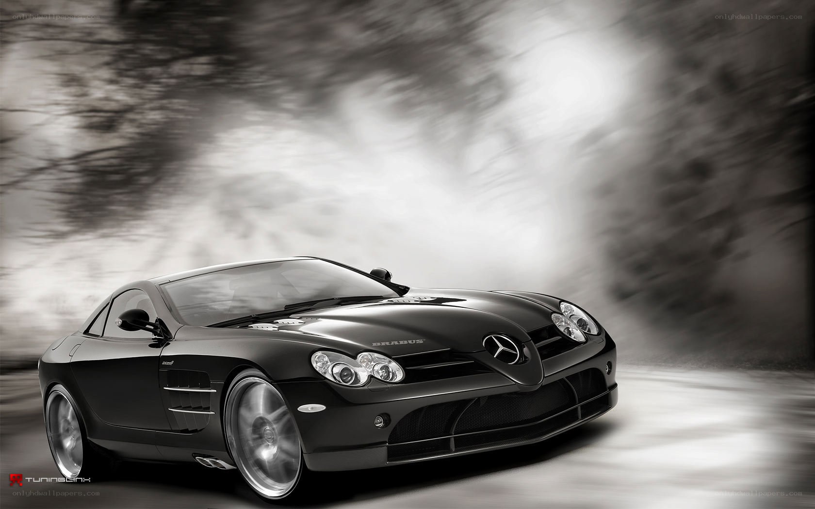 Black Brabus sports car
