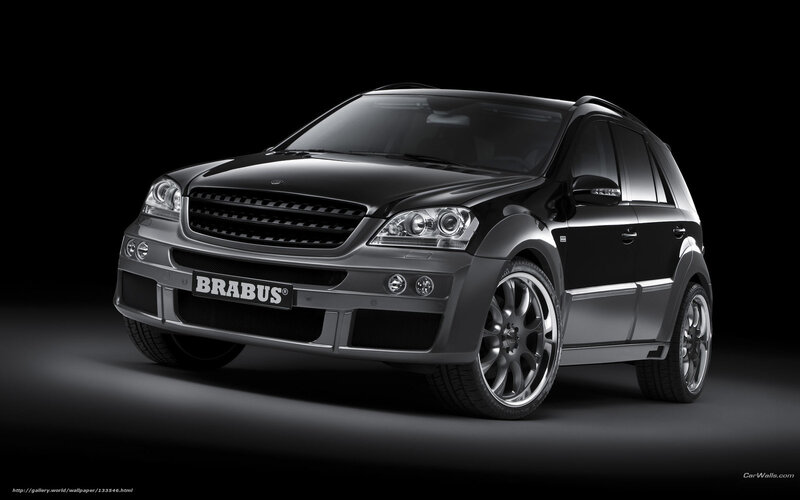 Black Brabus Suv — Dramatic, Photograph