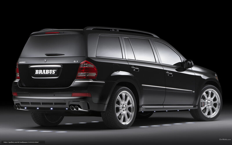 Black Brabus SUV rear view