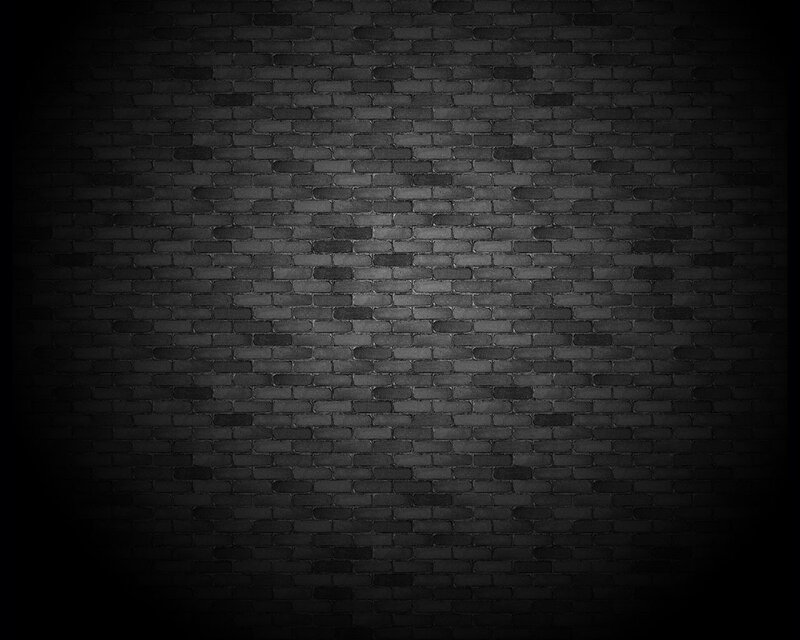 Black Brick Wall — Dark, Photograph, Gray
