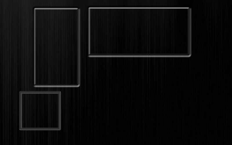 black brushed metal with frames