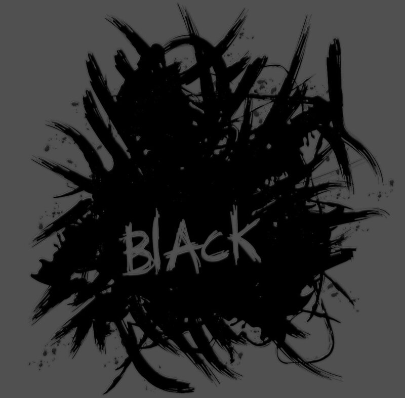 black brushstroke design