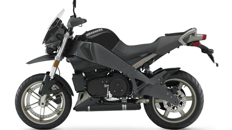 black Buell motorcycle