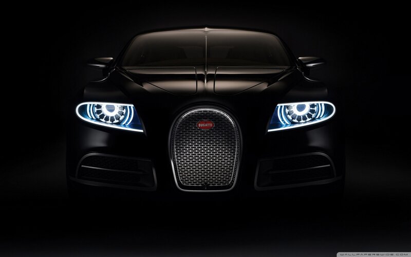 Black Bugatti Car