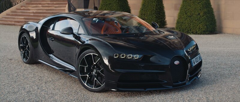 Black Bugatti Chiron — Dramatic, Afternoon