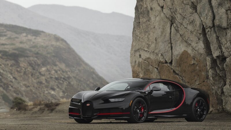 Black Bugatti Chiron — Dramatic, Photograph