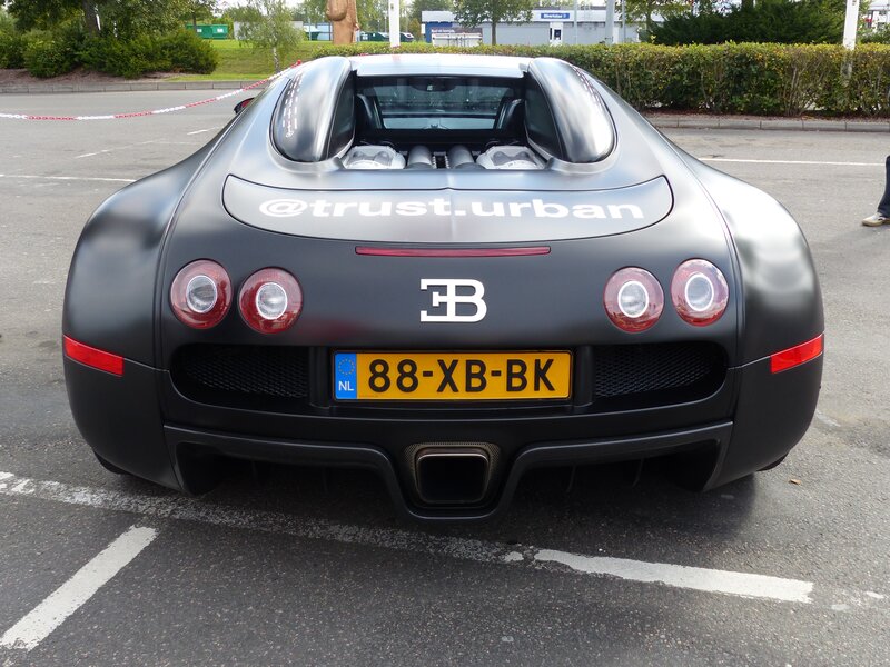Black Bugatti Veyron — Calm, Afternoon