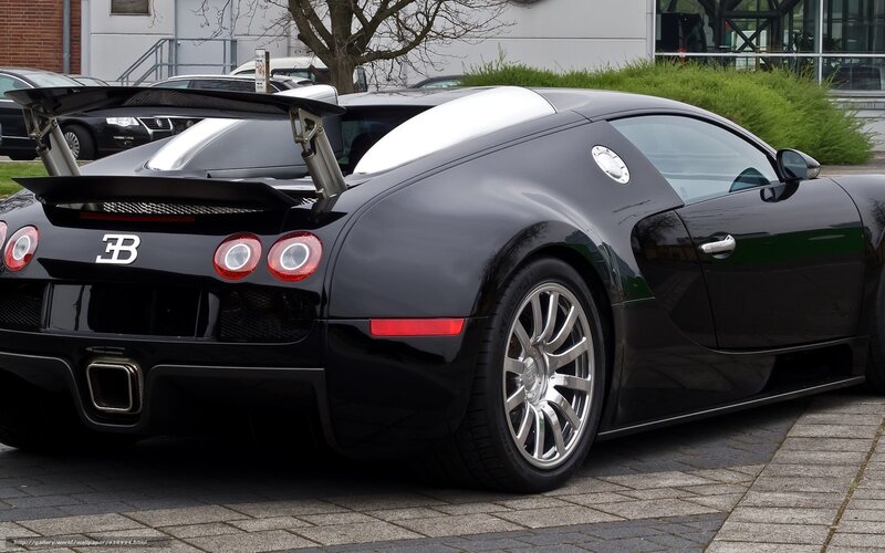 Black Bugatti Veyron — Calm, Photograph