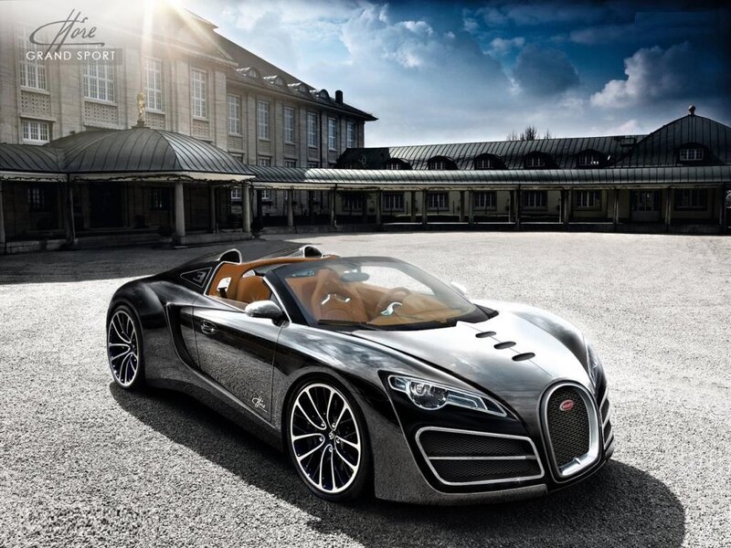 Black Bugatti Veyron — Dramatic, Afternoon, Photograph