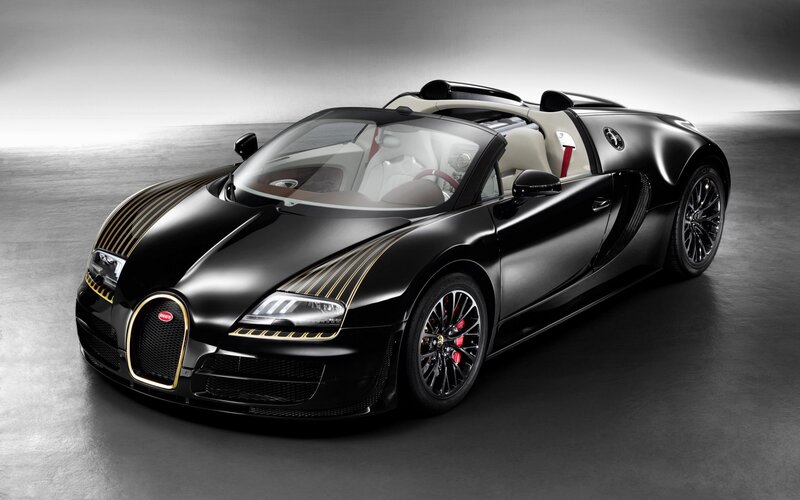 Black Bugatti Veyron — Dramatic, Photograph, Car, Convertible