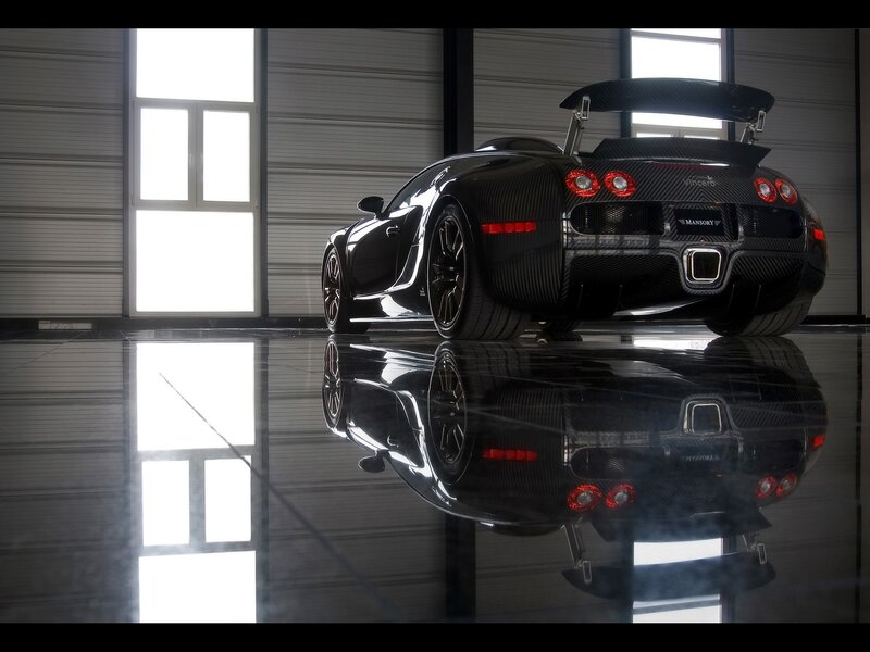 Black Bugatti Veyron — Dramatic, Photograph, Car, Garage