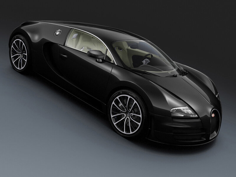 Black Bugatti Veyron — Dramatic, Photograph, Car