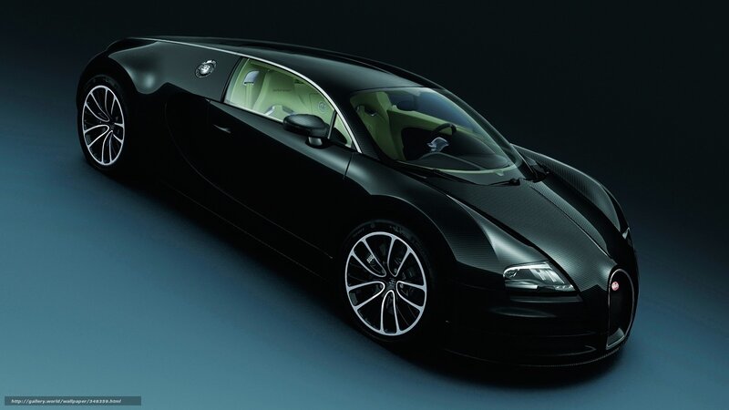 Black Bugatti Veyron — Dramatic, Photograph, Car, Wheels, Interior