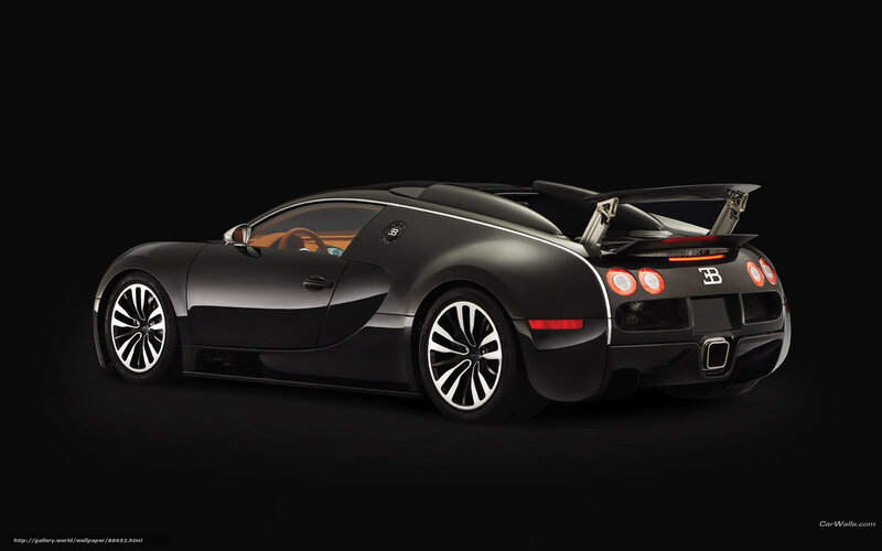 Black Bugatti Veyron — Dramatic, Photograph, Car, Wheels