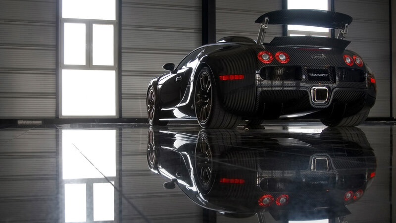 Black Bugatti Veyron — Dramatic, Photograph, Carbon Fiber