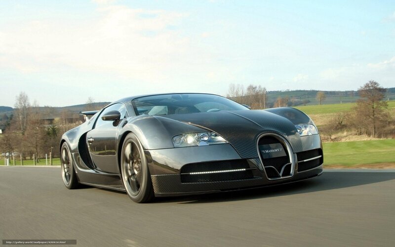 Black Bugatti Veyron — Gray