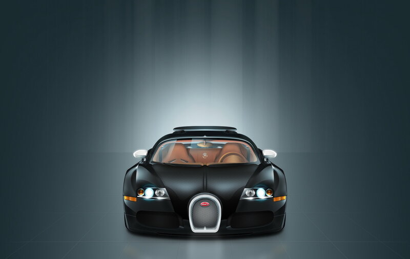 Black Bugatti Veyron — Interior