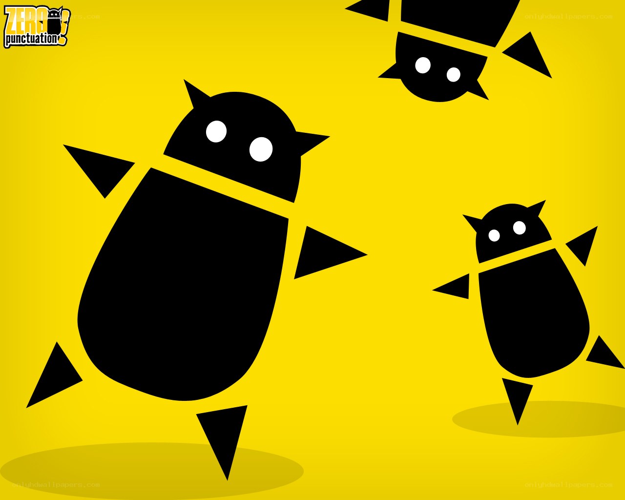 black bugs on yellow background