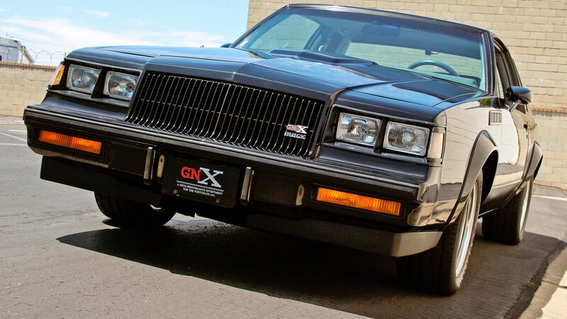 Black Buick Gnx Car — Dramatic