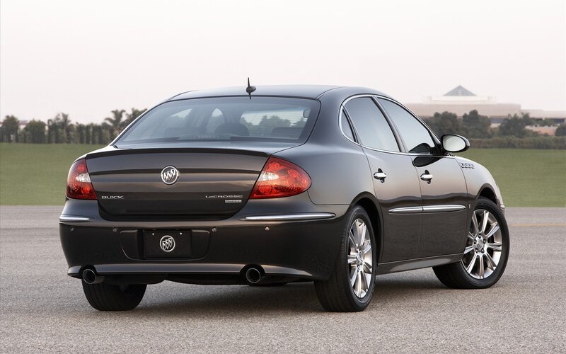 black buick lacrosse sedan