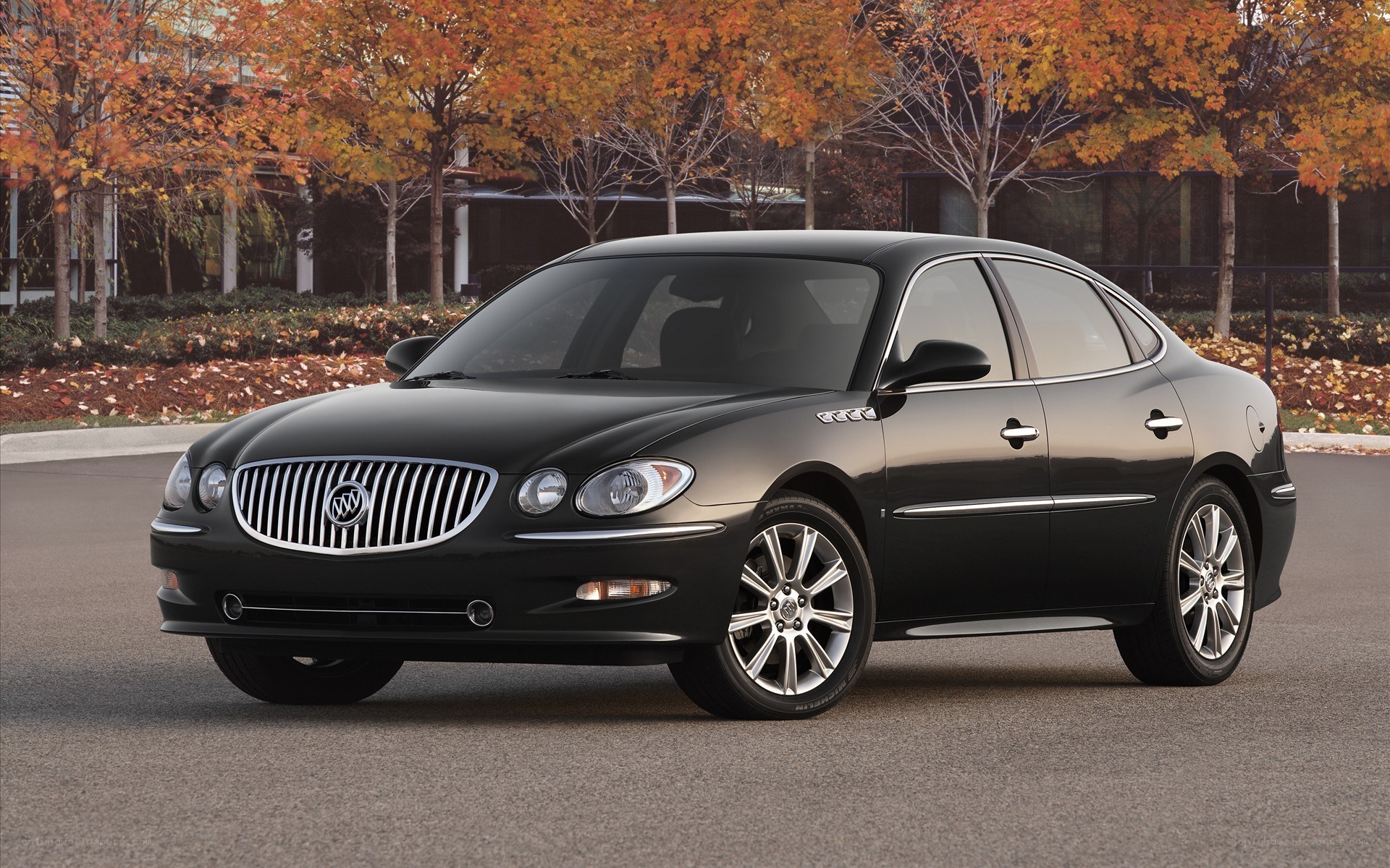Black Buick Lucerne sedan