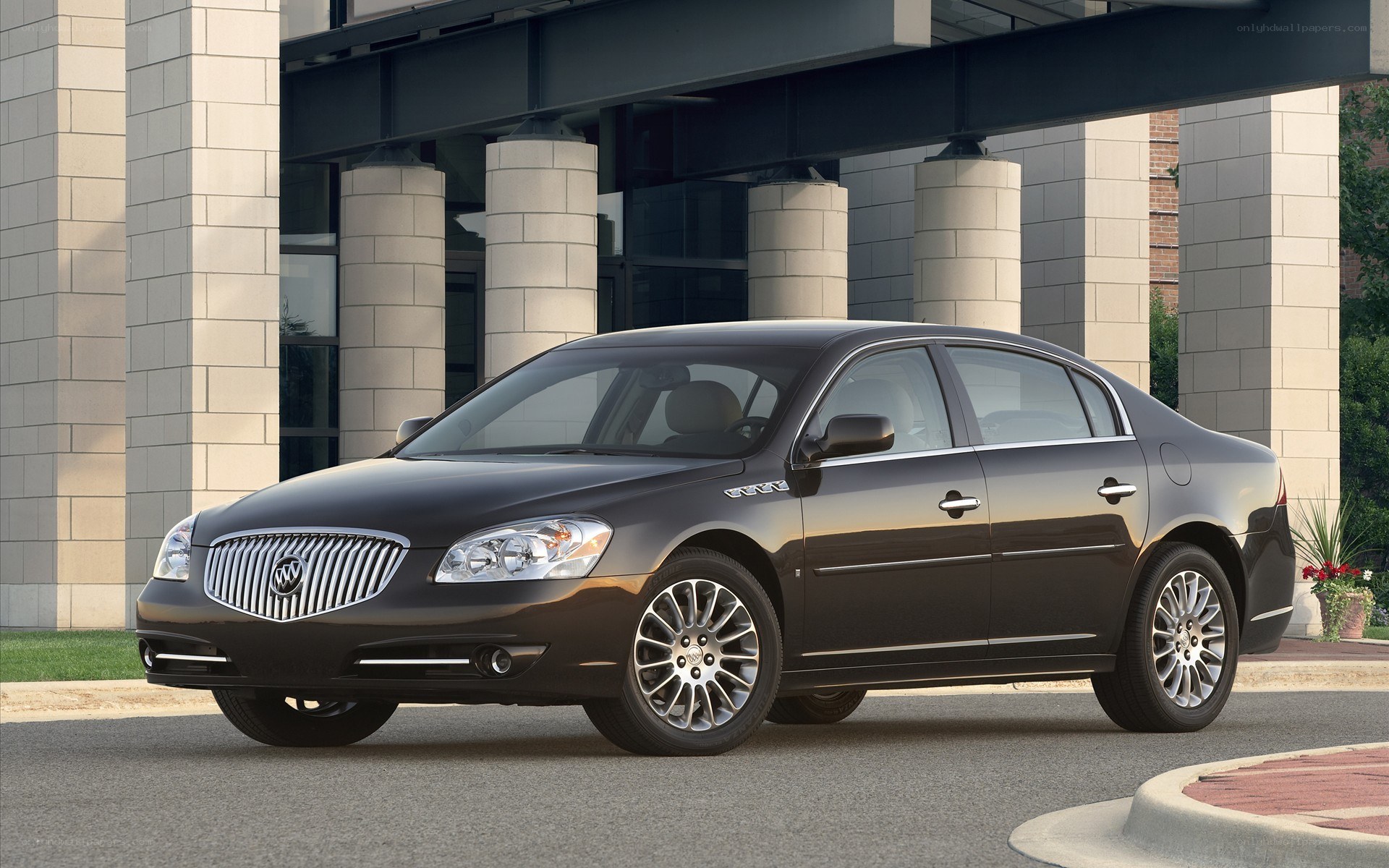 black buick lucerne sedan