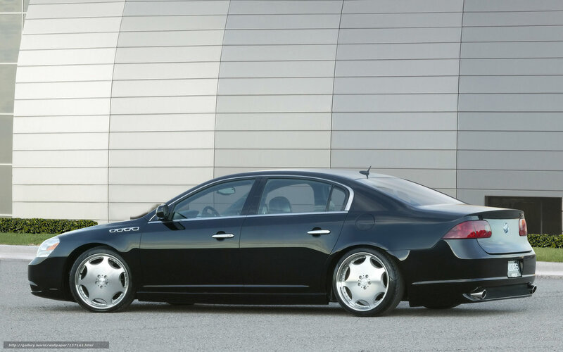 black buick lucerne sedan
