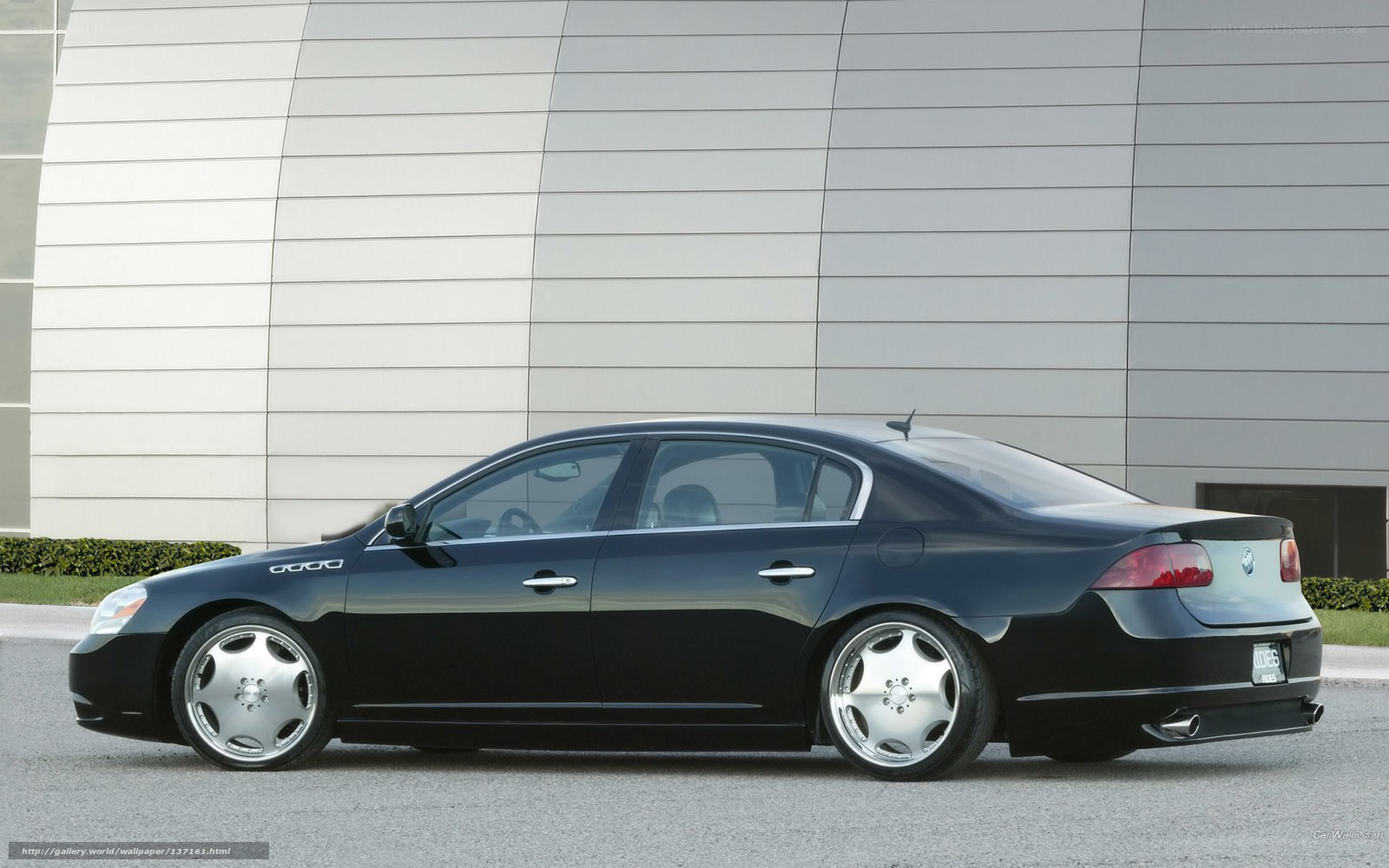 black buick lucerne sedan