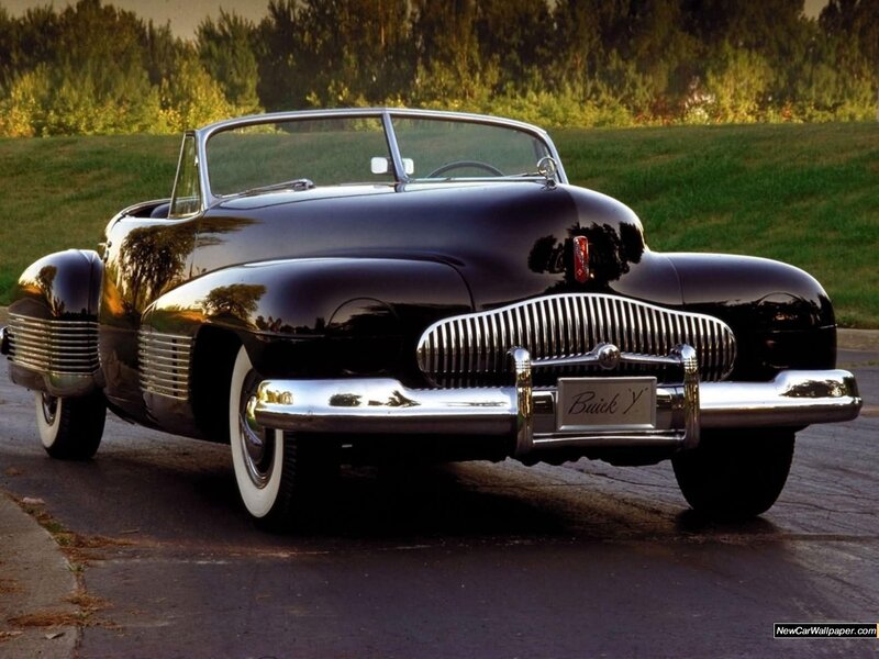 Black Buick Y Convertible — Serene, Sunset