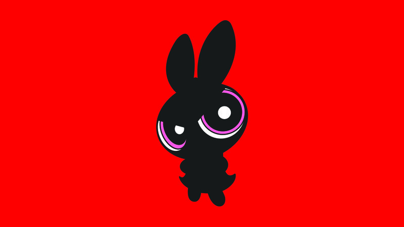Black Bunny Character