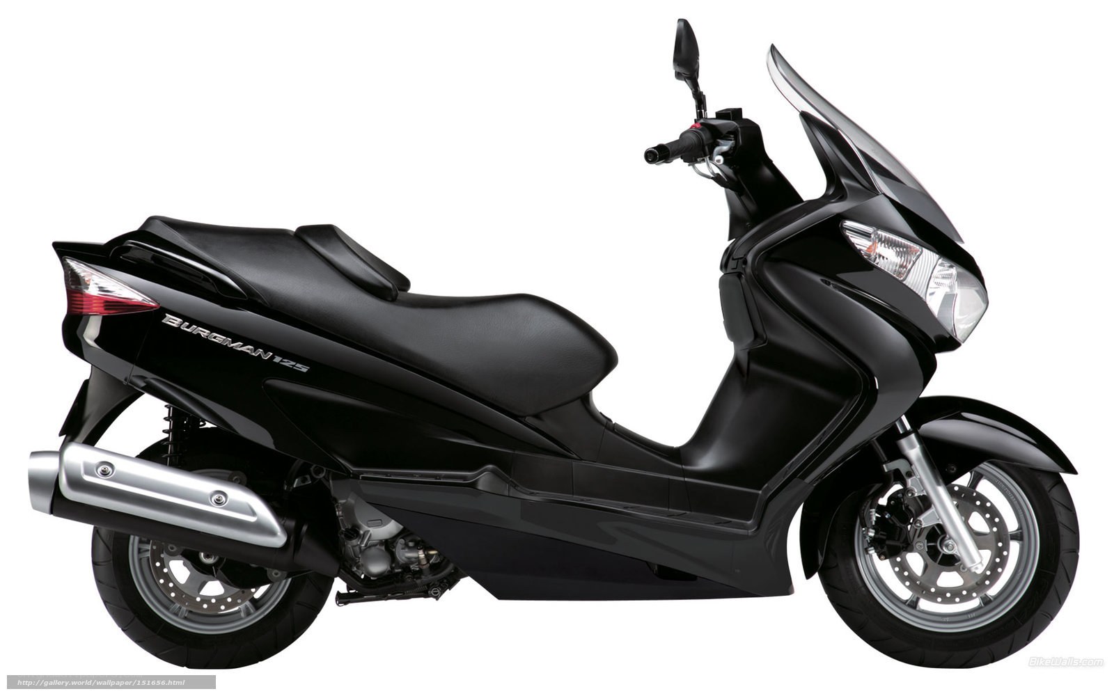Black Burgman 125 scooter