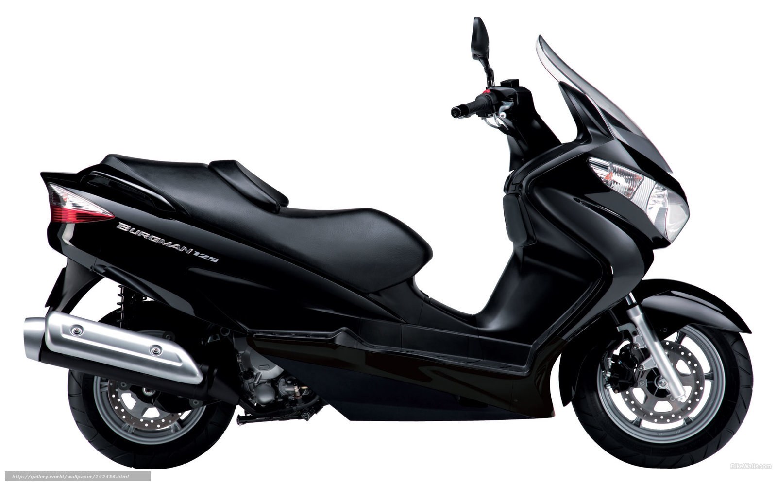 Black Burgman 125 scooter