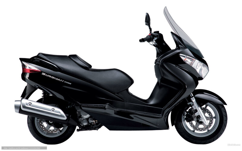 Black Burgman 200 scooter