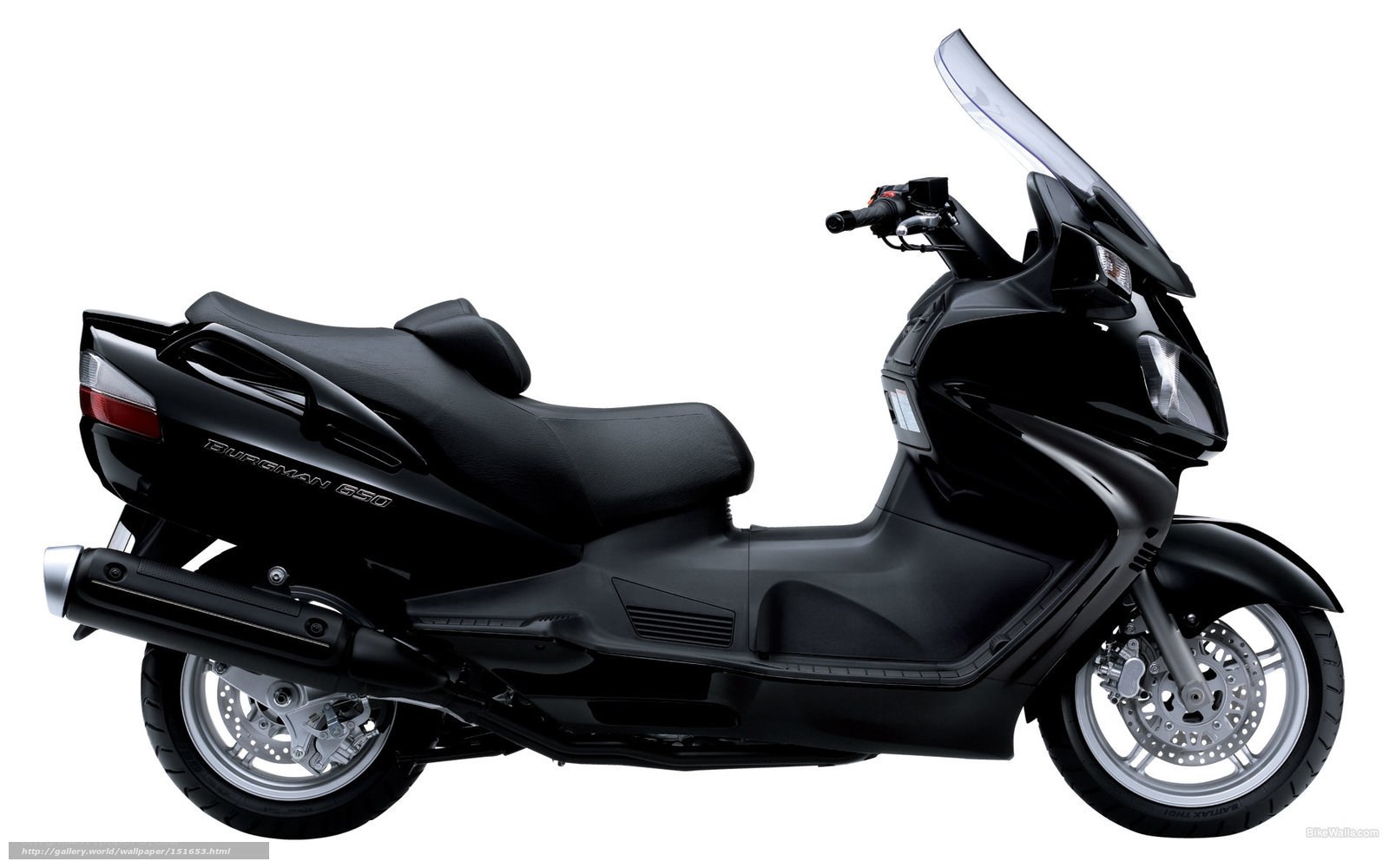 Black Burgman 650 scooter