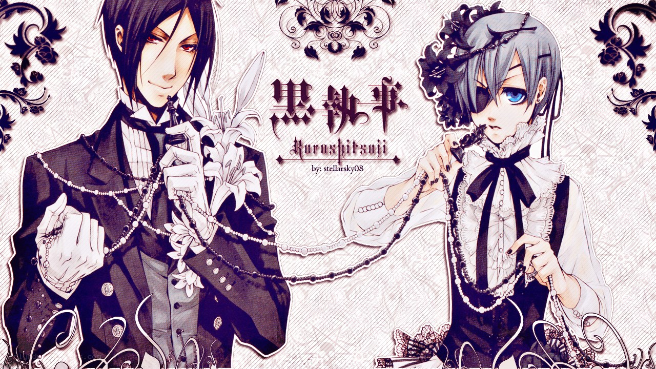 Black Butler characters illustration