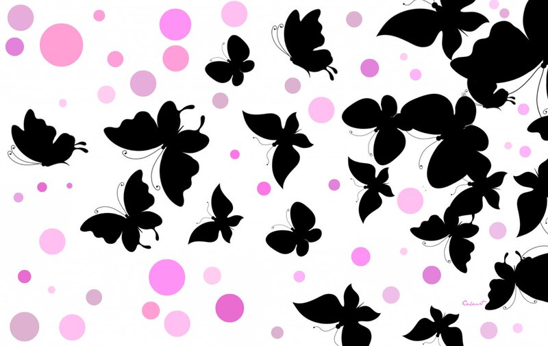 Black Butterfly Silhouettes — Playful