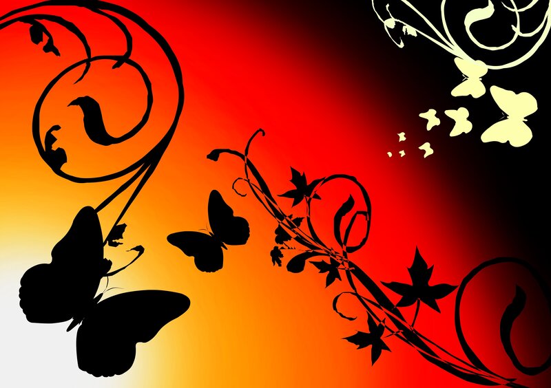 Black Butterfly Silhouettes
