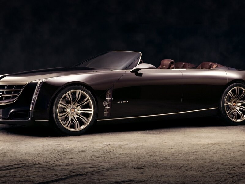 Black Cadillac Ciel Convertible — Dramatic