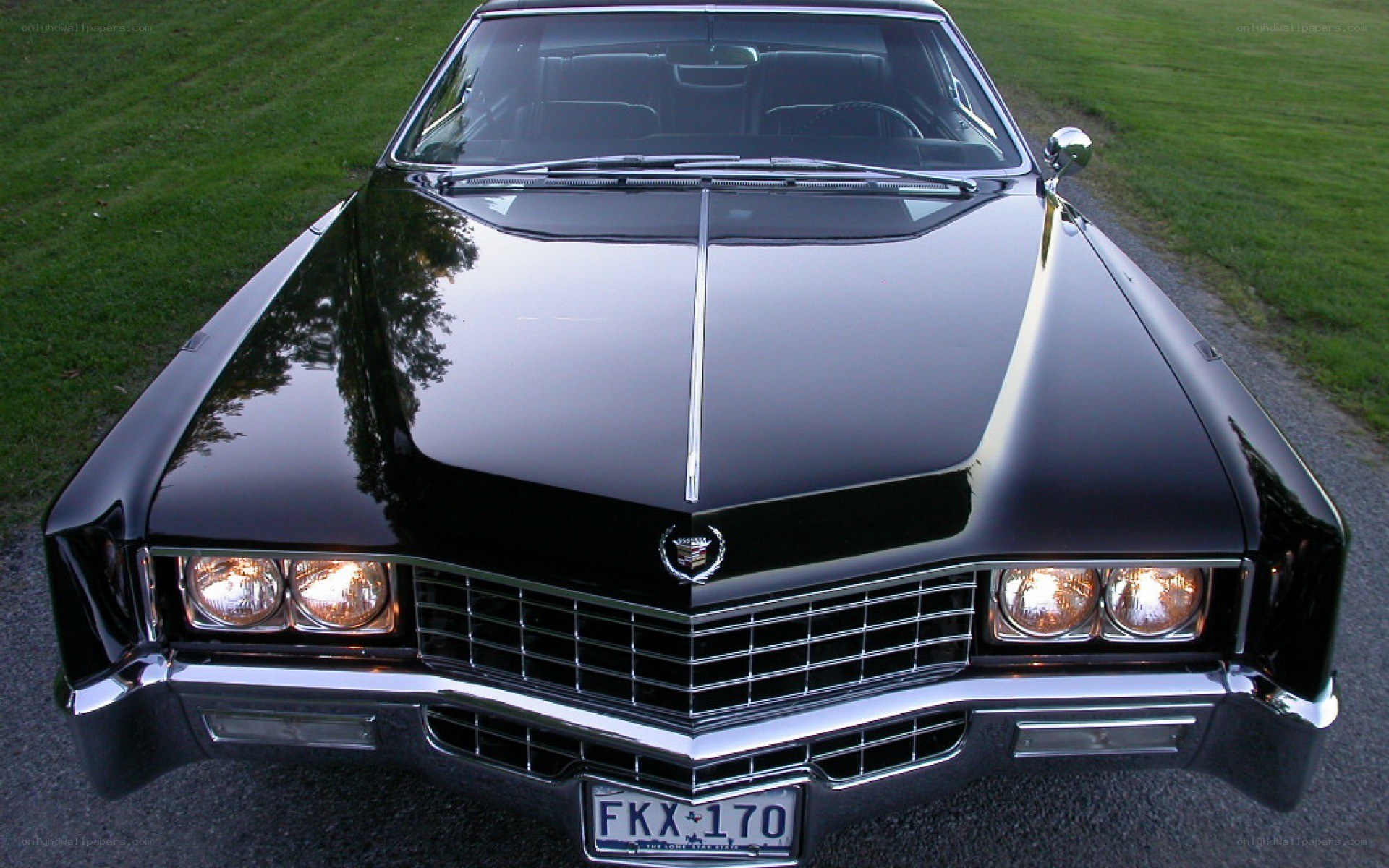 black cadillac classic car