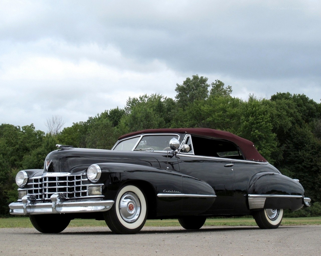 Black Cadillac convertible