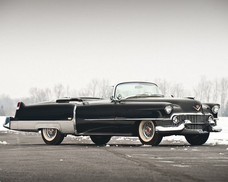 Black Cadillac Convertible — Serene, Winter