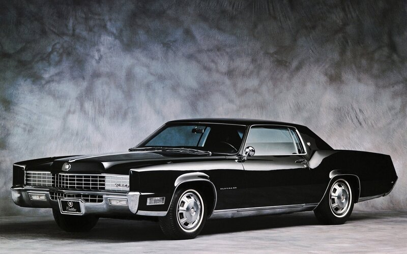 Black Cadillac Coupe — Dramatic, Photograph, Car, Grille, Wheels