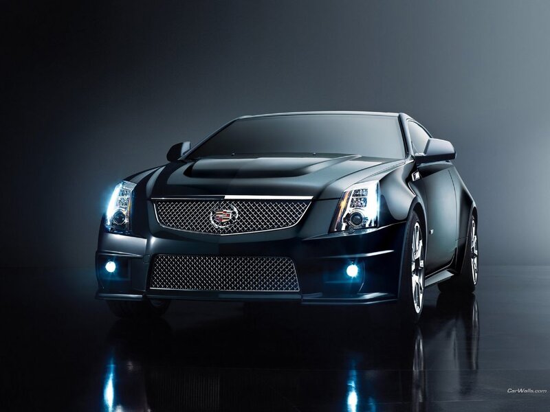 Black Cadillac CTS-V Coupe