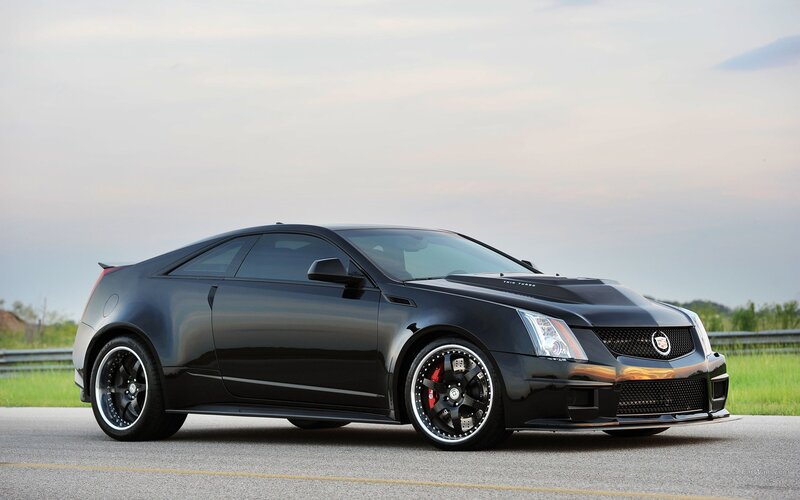 Black Cadillac CTS-V Coupe